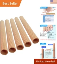 5 Pack Extra Long Toe Sleeves – Pain Relief for Hammer Toe and Bunion Comfort