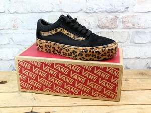 vans old skool platform leopard