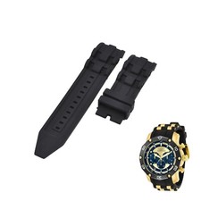 Pro Diver 30079 26mm Black Rubber Watch Strap For Invicta