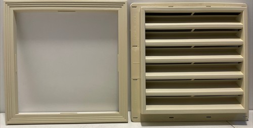 Dark Almond Gable Vent Square 12”x12” J-Block Vinyl Siding Accessories #012 - Picture 8 of 12