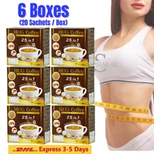6x coffee hug instant arabica mix 25 powder health weight control care fat