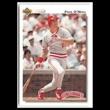 Paul ONeill #464 1992 Upper Deck Cincinnati Reds Baseball Card MLB NM