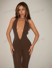 backless v neck bodysuit