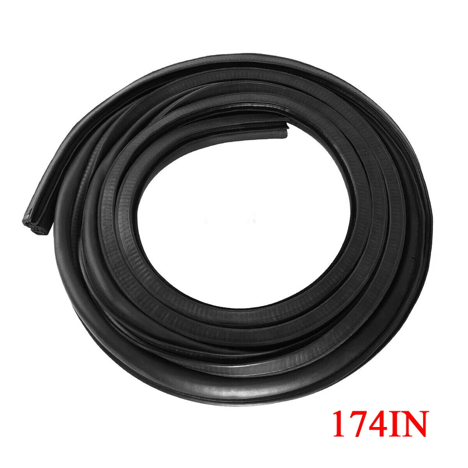 Rubber Door Seals Weatherstrip Pair Set Truck for 73-79 Ford F100 F150 F250 F350 - Image 4 of 4