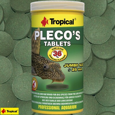 Tropical Pleco's Tablets 250ml Tabletten mit Spirulina & Eichenholz