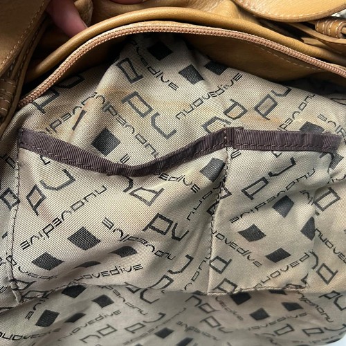 Nuovedive große Umhängetasche Schultertasche Cantaloupe Made In Italy - Bild 20 von 24