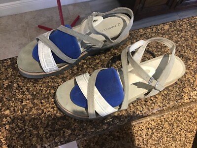 Marco Tozzi Womens Strappy Wedges Sandals White