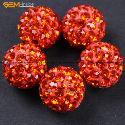 10 Pezzi 10mm Pave Zeads Zirconi Cristallo Strass Discoteca Sfere Perline per Creazione Gioielli - Foto 67 di 70