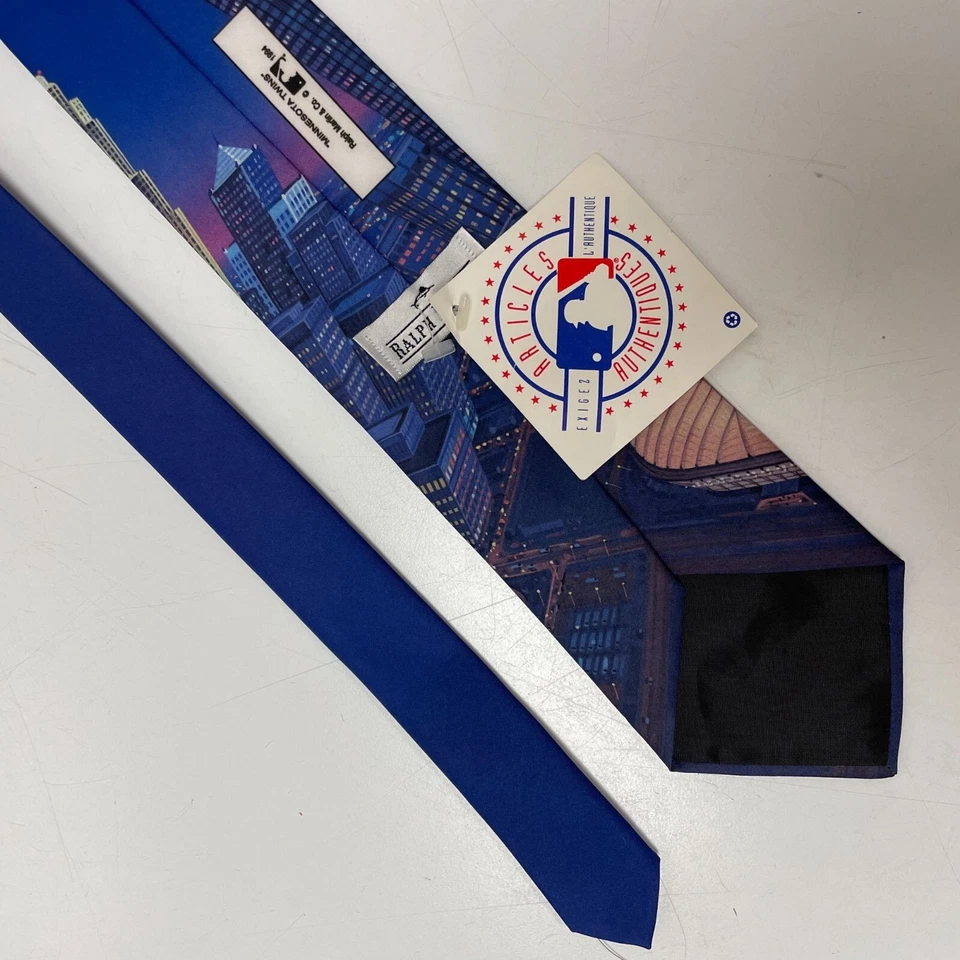 NOS New Vtg 1994 Ralph Marlin MINNESOTA TWINS Necktie MLB Baseball Tie - Image 2 of 4