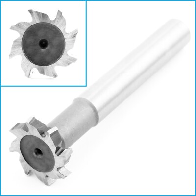 25mm x 4mm HSS 8 Flute T-Slot Milling Cutter Mill End Metalworking Drilling Tool