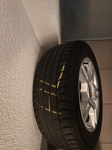 4 ALU Sommerräder 205/60 r15, Firma Platin, Silber, Gut erhalten - Bild 13 von 13