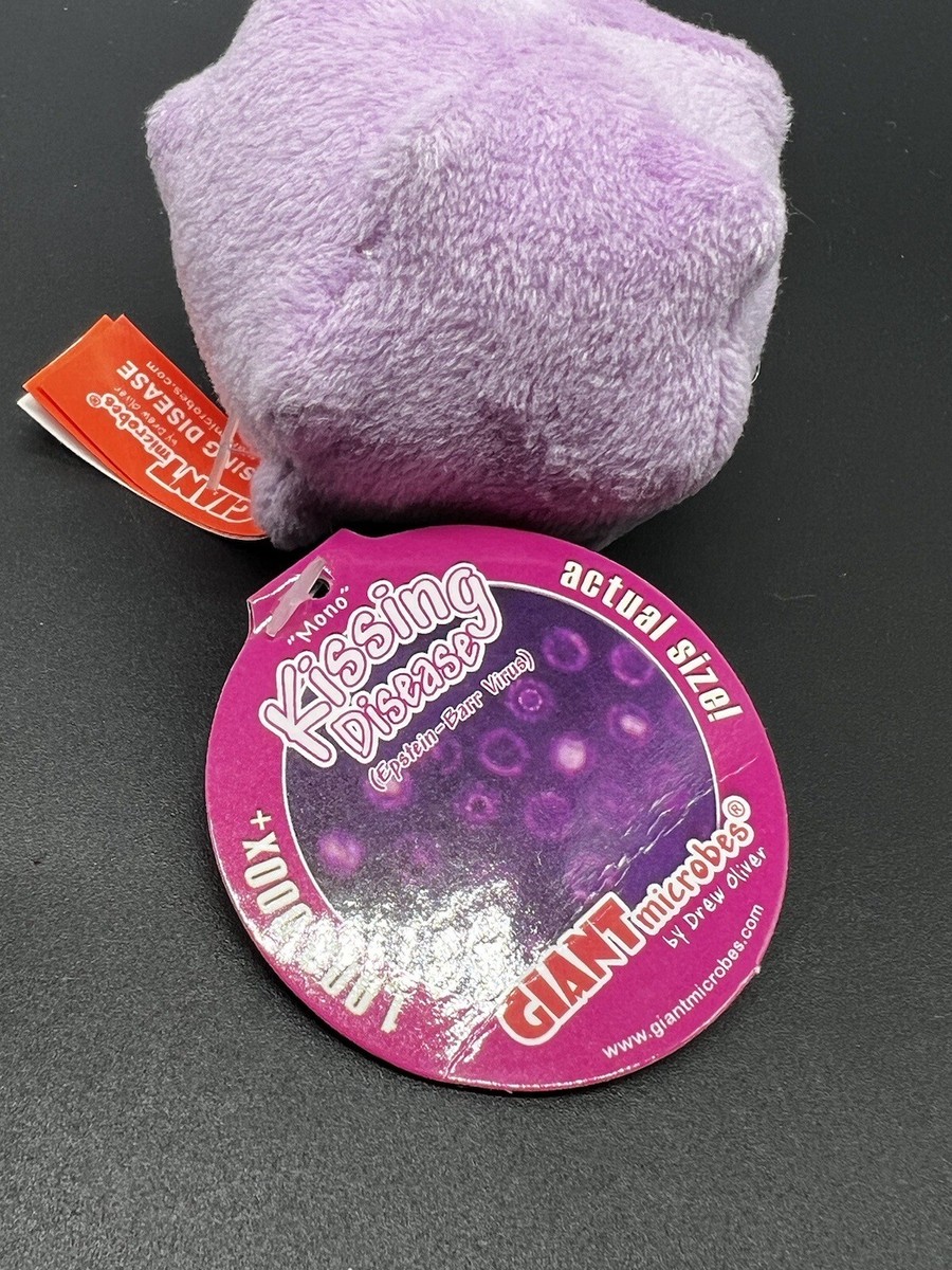Giant Microbes Plush kissing Disease Epstein -Barr Virus Purple