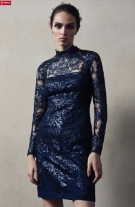 midnight blue bodycon dress