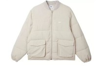 Obey Charlie Padded Jacket - Silver Grey Rrp £210
