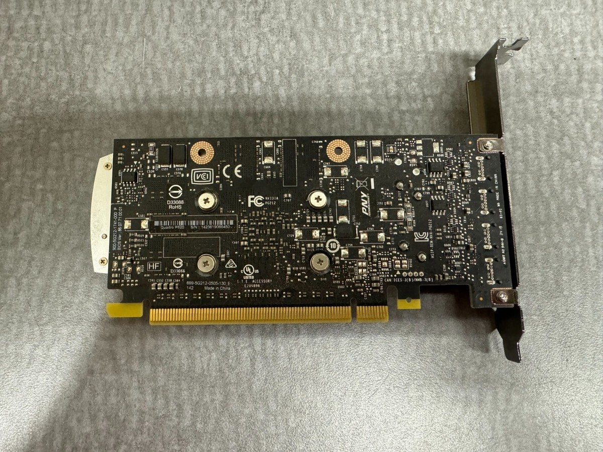 PNY nVidia Quadro P620 2GB PCIe 4 Monitor Graphics Card | eBay