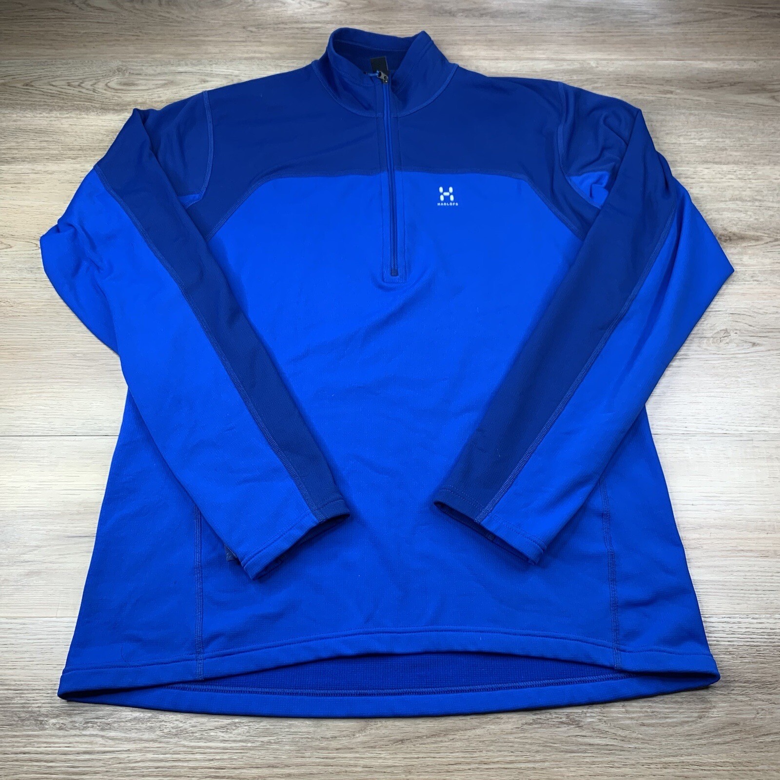 Chaqueta Suéter Haglofs Informal Ropa Activa 1/2 Cremallera Azul Talla XL xGrande