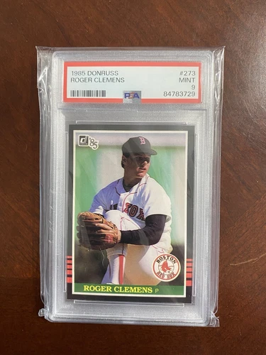 1985 DONRUSS #273 ROGER CLEMENS RC RED SOX PSA 9 