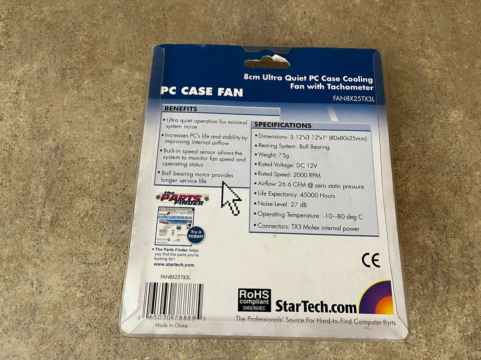 STARTECH.COM FAN8X25TX3L 80MM CASE COOLER M8-2 - Image 2 of 3