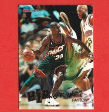 1996-97 NBA Hoops Hipnotized Gary Payton #H19 Seattle SuperSonics