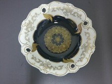 Zierschale Schale Ilse Durchbruch Weimar Echt kobalt Goldrand Ornamente