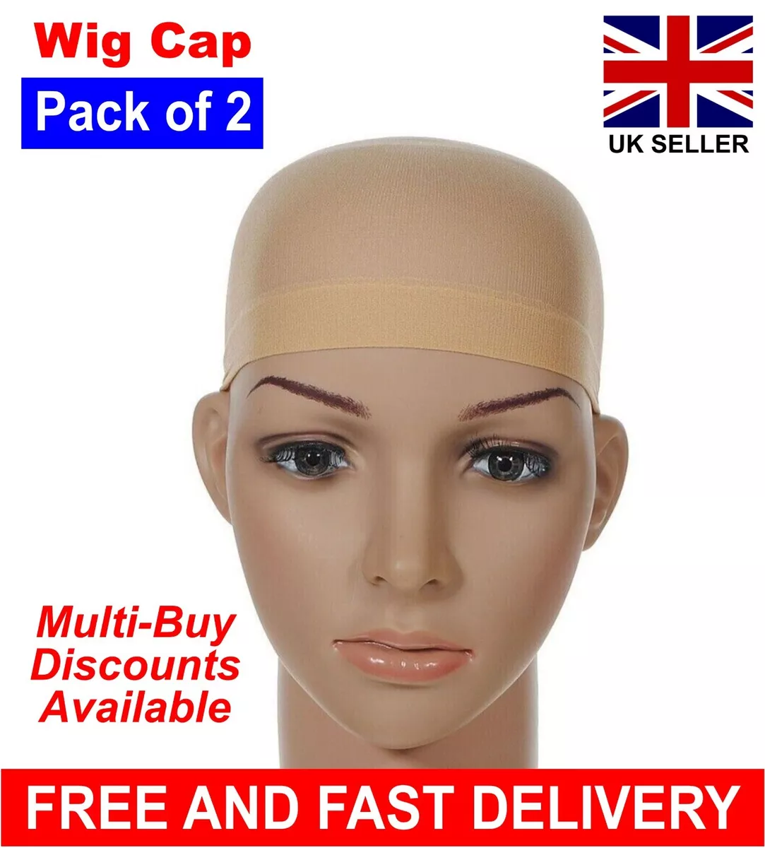 2 Pcs Nude Wig Cap Unisex Hair Liner Net Breathable Stocking