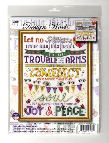 Cross Stitch Kit ~ Design Works Blessings Sampler #DW3260 SALE! - Picture 3 of 4