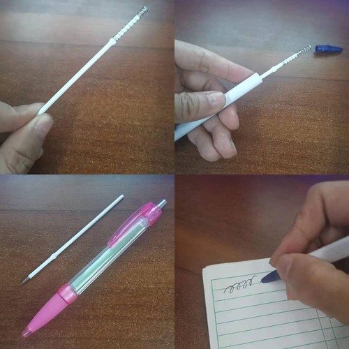 Metal Replacement Refill Black Ink Black Refill Retractable Pens - Photo 12/14