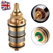 Brass Thermostatic Bath Mixer Shower Tap Replacement Cartridge Valve Handle UK