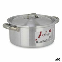 Topf Mit Deckel Silberfarben Aluminium 3 L 10 StüCk