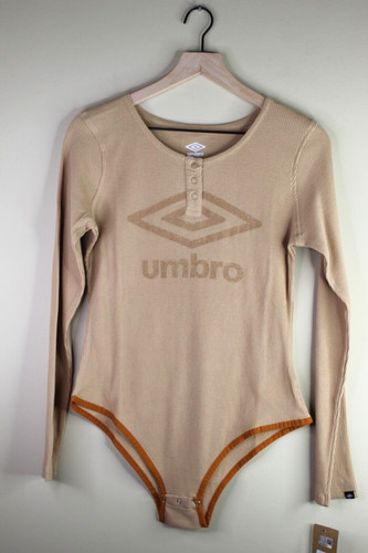 Umbro Women’s Pumpkin Spice Snap Body Suit Long Sleeve Thermal Size Large