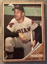 1962 Topps Tito Francona Baseball Card #97 Indians Outfield Low-Grade