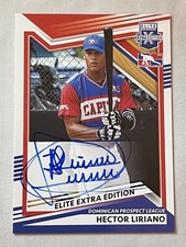 Hector Liriano Auto 2022 Panini Elite Extra Edition Signatures #215 Dominican