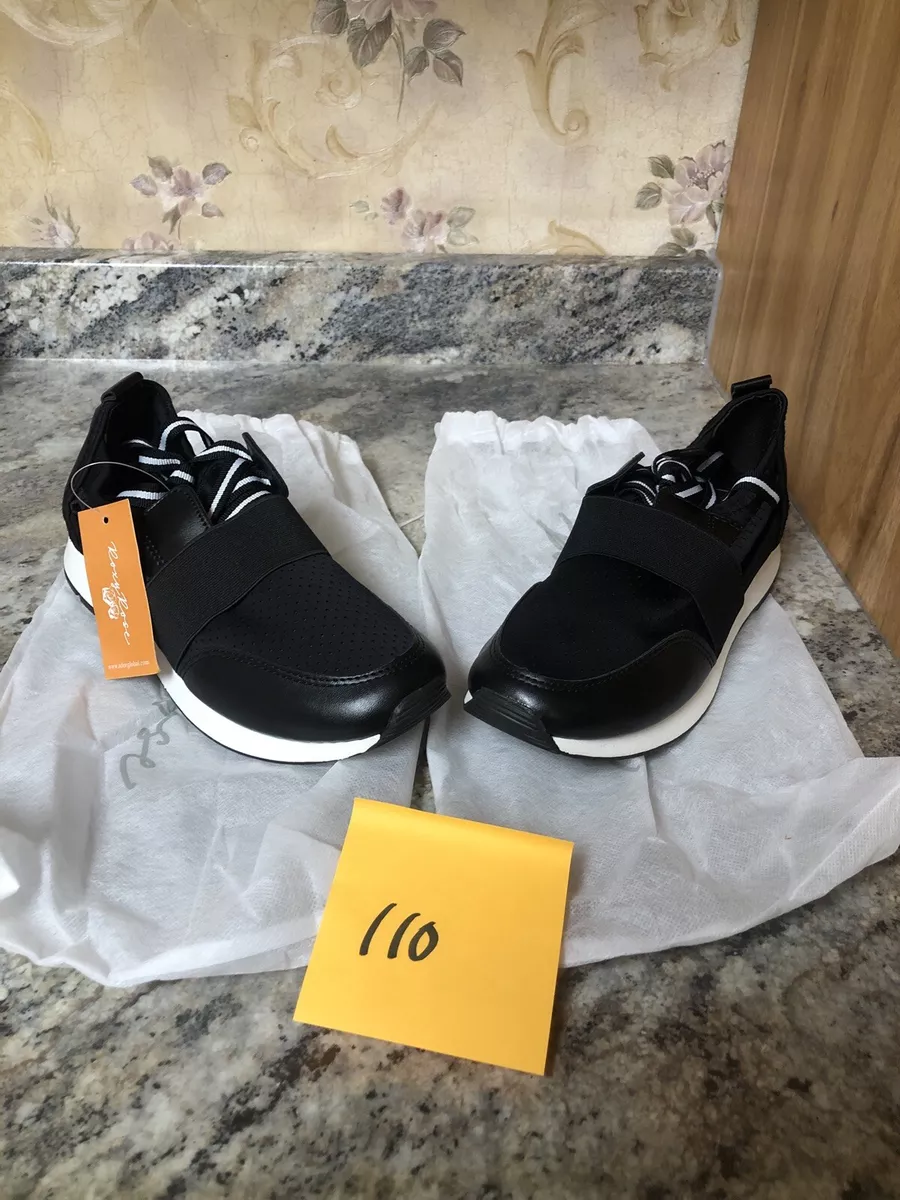 New Roxy Rose Women s Sneakers Black White Athletic Running Shoes