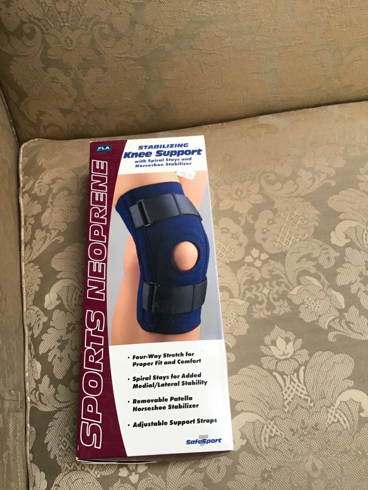 Knee Support fla horseshoe stablizer S blue neoprene eBay