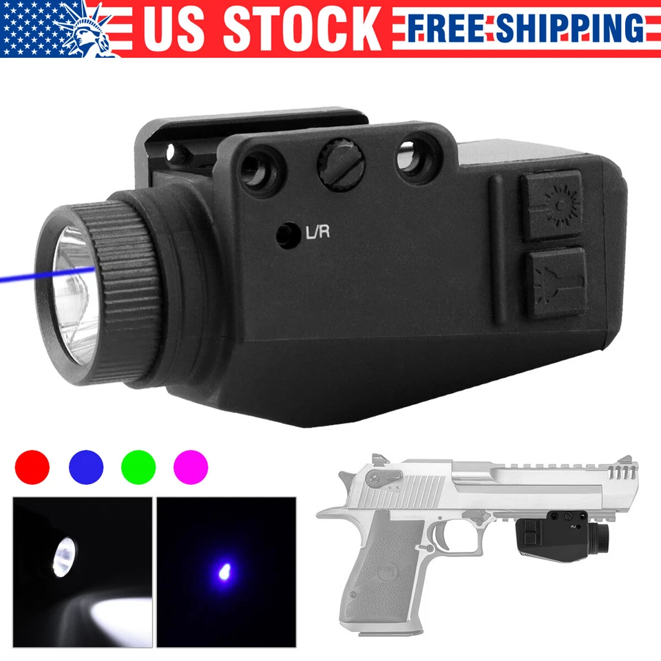 Tactical Laser Sight Flashlight Combo For Glock 17 19 Taurus G2C 20-22mm Mount