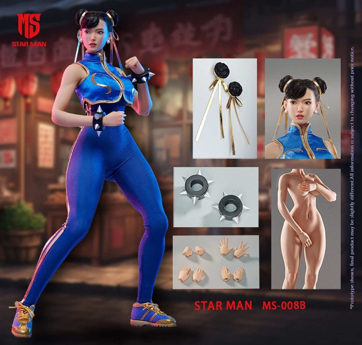 STAR MAN MS-008B 1/6 Chun li 春麗 ジャンプスーツ版 Amazon.co.jp: STAR MAN MS-008B 1/6 Chun li 春麗 ジャンプ