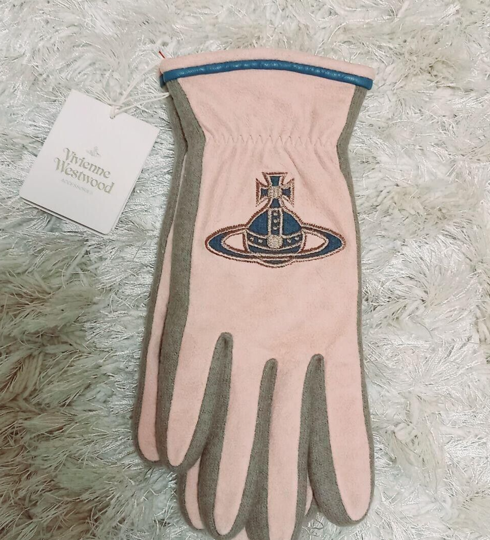 Vivienne Westwood Touchscreen-Compatible Leather Gloves