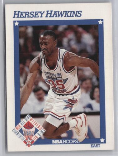 1991-92 NBA Hoops Hersey Hawkins Card #252 Basketball