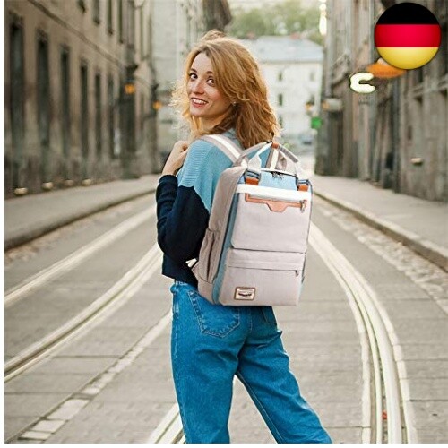 Damen Herren Rucksack Mode Schulrucksack Lässiger Studenten Backpack - Bild 7 von 8
