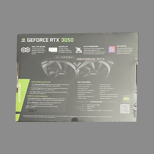 MSI GeForce RTX 3050 GAMING X 8GB GDDR6 Graphics Card - Picture 2 of 6