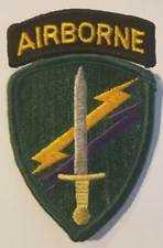 US ARMY USACAPOC AND AIRBORNE TAB PATCH SET - US GOVERNMENT ISSUE - USGI!