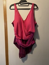 Denim Co 22w Cross Cross 1 Piece Swimsuit