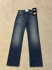 MOTHER SUPERIOR woman's medium/dark wash The kick it denim jeans, SZ 27, BNWT 