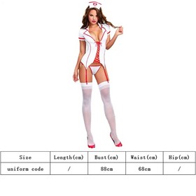 Women Sexy Nurse Cosplay Uniform Costume Lingerie Doctor Role Play Outfits Suit