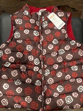 NWT Gymboree Girls Sweet Treats Fleece Lined Puffer Vest Sz 7-8 years Brown