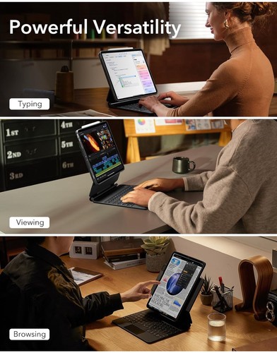 ESR Rebound Series Coque iPad Pro 13 Pouces avec Clavier (M4, 2024) Support Magnétique - Photo 3/14