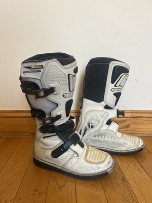 GAERNE SG-10 Mens Motocross Dirt Bike Boots - Size 8 - White/Black - Italy
