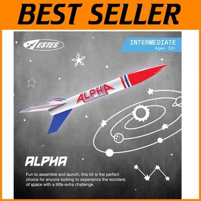 Alpha Rocket Building Set with Decals & Instructions