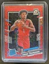 2023-24 Donruss Optic Amen Thompson Red Velocity Prizm RC Rated Rookie #/299