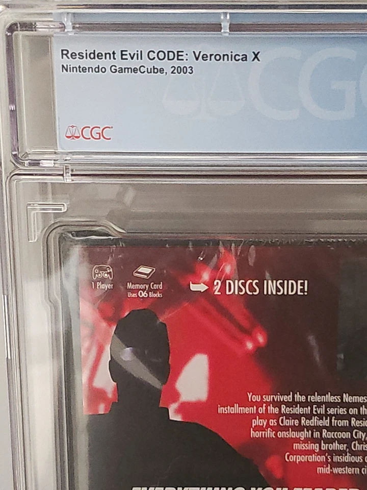 Resident Evil - Code Veronica X (Nintendo GameCube, 2003) Graded CGC 9.6 A - Image 4 of 4